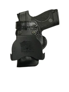 Leather Kydex Paddle Gun Holster LH RH For FNS 9 Long Slide - Picture 1 of 5