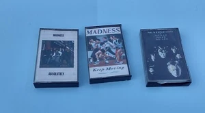 3 Madness Cassettes Keep Moving Mad Not Mad & Absolutely - Picture 1 of 2