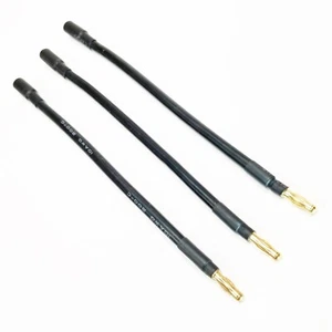 RCP Motor Wires 4mm Male to 6mm Female Brushless Motor Wire Adapters 3 or 6" - Picture 1 of 21