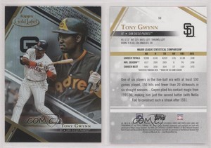 2021 Topps Gold Label Class 1 Black Tony Gwynn #12 HOF