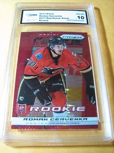 ROMAN CERVENKA FLAMES 2013 PRIZM RED PULSAR PRIZM ROOKIE RC # 217 GRADED 10 - Picture 1 of 1