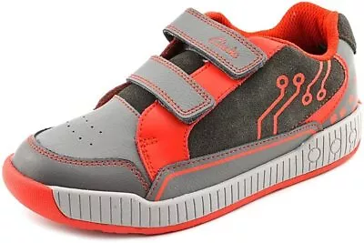 Back to School--Clarks  Boys Zander Go J Shoe,Grey 67425 - Image 1 of 4
