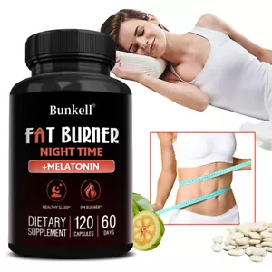 Nighttime Fat Burner 500 mg - Weight Loss, Detox, Appetite Suppressant - Picture 1 of 12