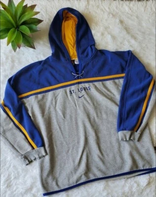 Vintage Nike St Louis Blues NHL Men's Embroidered Sweatshirt Hoodie Fleece Sz L - Image 1 of 4