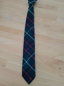 Cravatta uomo vintage gallo tartan 100% lana - Foto 1 di 2