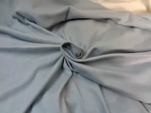 Pale Blue interlock knit fabric, cotton or cotton poyester blend. 24" x 33" plus - Picture 1 of 4