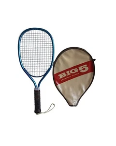 Ektelon Wisp II Raquetball Racket Leather Handle Big 5 Stewart Cover Vintage - Picture 1 of 6