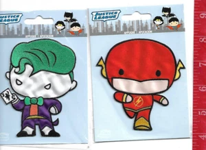 2 Justice League Patches 1 flash 1 Joker applique sealed New condition unopened - Picture 1 of 1