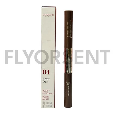Clarins Brow DUO Defines y Fixes 04 Marrón Medio Todo Tipo de Piel Nuevo en Caja Foto 1 de 4