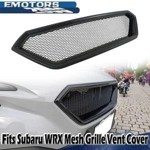 Matte Black Fits SUBARU WRX VB 5th Sedan Wagon Front Mesh Grille Vent Cover 25 - Picture 1 of 6