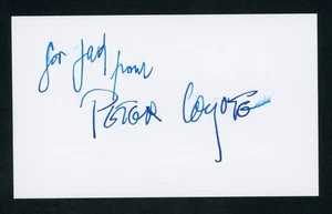 Peter Coyote Actor: E.T., Law & Order, Patch Adams Signed 3x5 Index Card E28261 - Picture 1 of 1