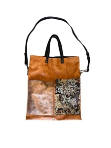 Anthropologie Kassiopea Italy Arpeggio Tapestry Patchwork Crossbody Tote Bag - Picture 1 of 12
