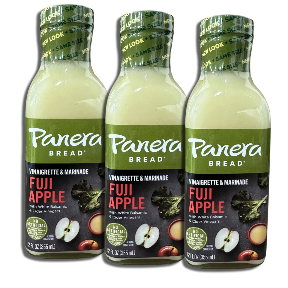 Panera Fuji Apple Vinaigrette Salad Dressing & Marinade | 12 Ounce | Pack of 3 - Image 1 of 4