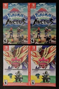 Nintendo Switch Gamestop Cover Case- Pokemon Shield + Expansion & Legends Arceus - Picture 1 of 4