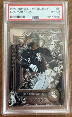 2024 TOPPS CHROME X COSMIC CACTUS JACK #30 LUIS ROBERT WHITE SOX PSA 8 - Image 1 of 2