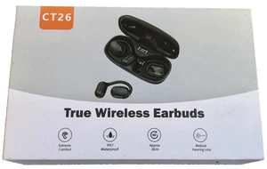 Bluetooth Wireless Open Earbuds Ear-Hook Headphones Sports Noise Cancelling New - Picture 1 of 12