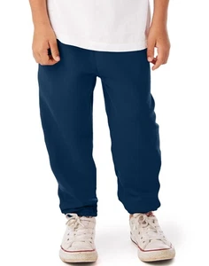 Hanes Sweatpants EcoSmart Boys Fleece Midweight Comfort Waistband Kids sz xs-xl - Picture 1 of 18