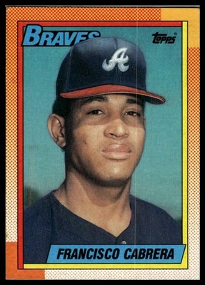 1990 Topps #254 Francisco Cabrera - Image 1 of 2