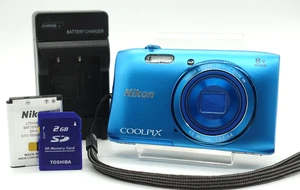 Cámara digital Nikon Coolpix S3600 20,1 MP azul zoom 8x de Japón - Imagen 1 de 15