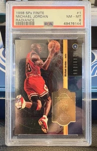 1998-99 SPx Finite Michael Jordan #1 Radiance SSP Insert /5000 PSA 8 - Pop 10 💎 - Picture 1 of 4