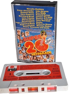 Super 20 Hitparade - Ariola Sampler  MC Kassette Tape Guter Zustand - Bild 1 von 4