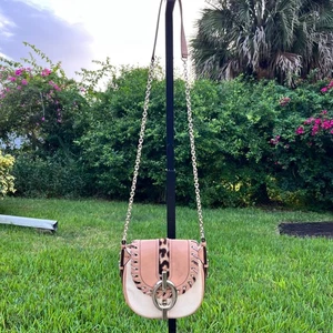 *MÄNGEL* Umhängetasche Diane von Furstenberg Animal Print Kalbshaarbesatz Kette - Bild 1 von 16