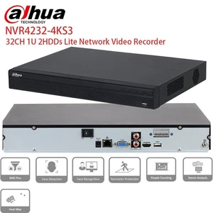 Dahua 32ch NVR NVR4232-4KS3 2HDD Gesichtserkennung Erkennung Perimeter Schutz - Picture 1 of 1