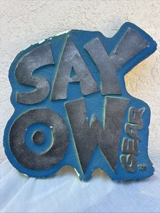 Rare Vintage Say Ow Gear Foam Advertising Store Display Junior Seau Chargers - Bild 1 von 9