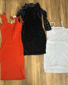 Lot Of 3 Womens Bodycon Dresses Small Multiple Brands And Styles  - Picture 1 of 22