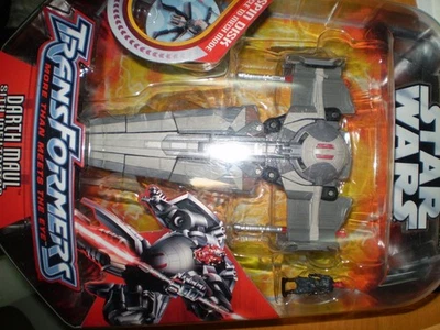 Star Wars Transformers Set of 4:Darth Maul/Darth vader/Luke skywalker/Boba fett - Image 1 of 4