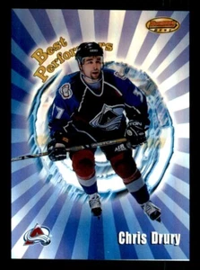 1998-99 Bowman's Best Hockey Performers Refractors #BP7 Chris Drury 106/200 - Picture 1 of 2