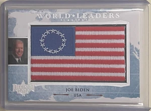 JOE BIDEN 2020 DECISION WORLD LEADERS FLAG PATCH CARD UNITED STATES PRESIDENT - Picture 1 of 2