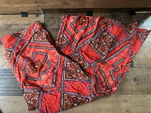 Boho Pants Anthropologie Orange Size 14 Wide Leg Skirted Bottoms - Picture 1 of 6
