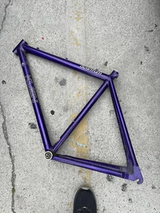 VINTAGE KLEIN QUANTUM ROAD BIKE FRAME SET Purple Rare - Picture 1 of 7