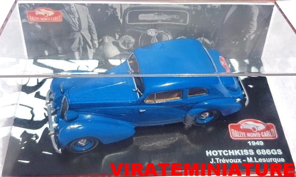 HOTCHKISS 686 GS WINNER RALLYE MONTE CARLO 1949 JEAN TREVOUX IXO ALTAYA AU 1/43 - Photo 1/1