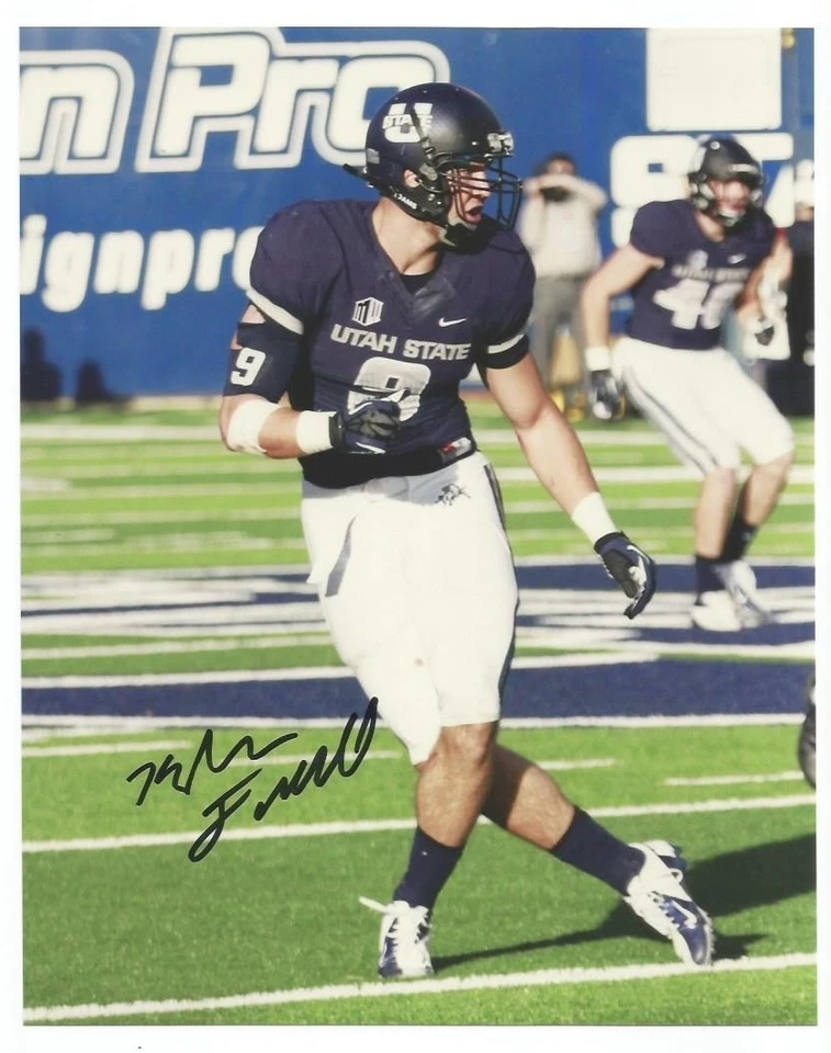 KYLER FACKRELL Signed/Autographed UTAH STATE ST AGGIES 8x10 Photo w/COA - Image 1 of 1