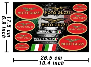 Moto Guzzi Decal Stickers Motorcycle Graphics Autocollant Aufkleber Adesivi 631 - Bild 1 von 2