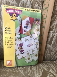 Stampede Suzy's Zoo Friends & Flowers Gummistempelset 6 Stempel NEU versiegelt Vintage - Bild 1 von 3