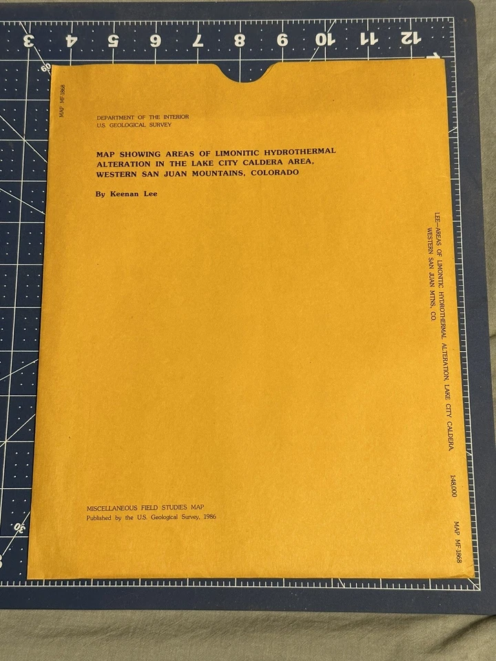 Miscellaneous Field Studies Map MF-1868 (1986) - Image 1 of 1