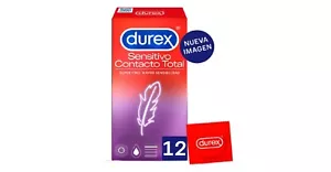 Pack De 12 Preservativos Durex Sensitivo Contacto Total Super Fino Sensibilidad - Imagen 1 de 1