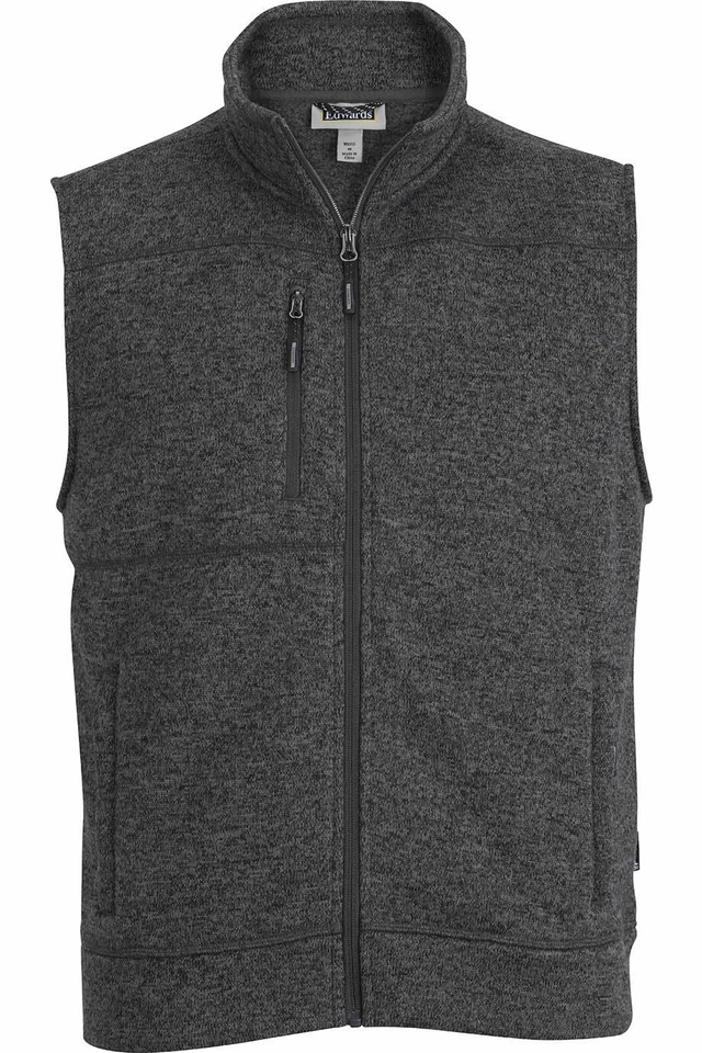 Edwards Mens Sweater Knit Fleece Vest - 3463 FREE SHIPPING! - Image 1 of 1