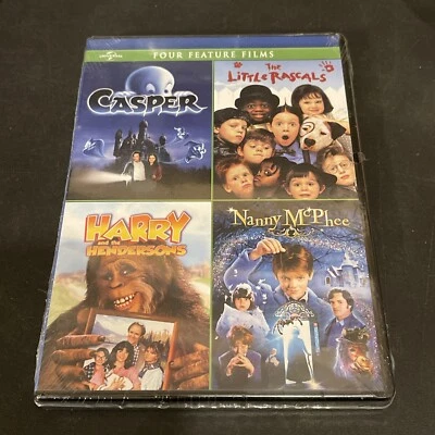 NEW Sealed Casper The Little Rascals Harry And The Hendersons Nanny McPhee (DVD) - Image 1 of 4