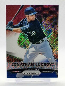 2015 Panini Prizm Jonathan Lucroy Red White Blue Prizm #90 RWB - Picture 1 of 2