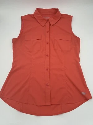 Рубашка женская Saltwater Vented Reel Legends на пуговицах спереди без рукавов коралловая 76235 - Изображение 1 из 4