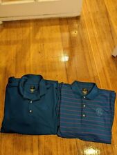 Greg Norman Mens Polo Shirt Size L bundle of two Short Sleeve 