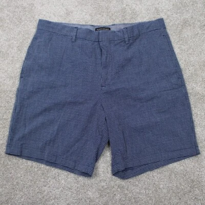 Шорты мужские Banana Republic Aiden Club 35 синие хлопчатобумажные эластичные плоские спереди китайские - Изображение 1 из 4