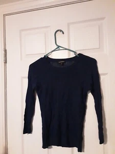 Express Girls Blue Long Sleeve Knit Thin Sweater XS - Picture 1 of 8