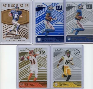 2016 Panini Clear Vision 5 Star Card Group Lot Inc E. Manning, Beckham Jr, Brown - Picture 1 of 2
