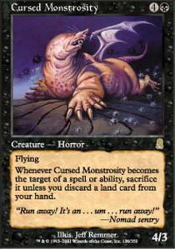 Cursed Monstrosity ~ Heavily Played Odyssey MTG Magic UltimateMTG Black Card - Image 1 of 1