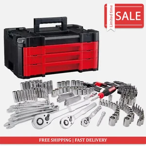 Craftsman 230-Piece Standard SAE & Metric Mechanics Tool Set w/ Hard Case Chest - Picture 1 of 12
